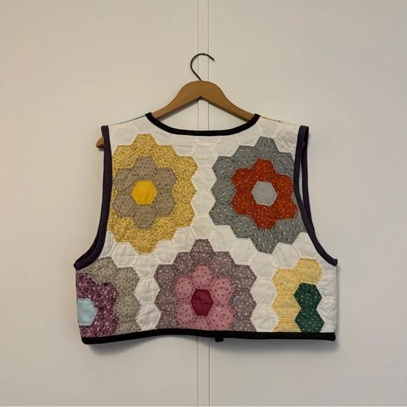 Patchwork Quilted Vest - Multicolor - Picture 2 of 5